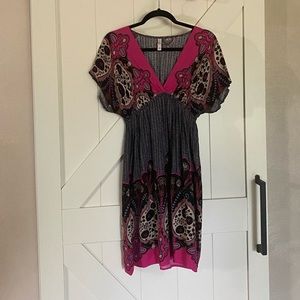 Black and pink print dress from Xhilaration.